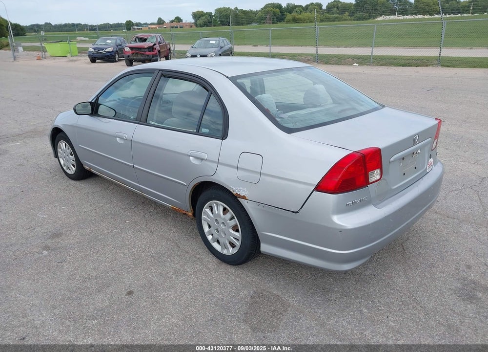 2005 HONDA CIVIC LX VIN: 2HGES16545H534325
