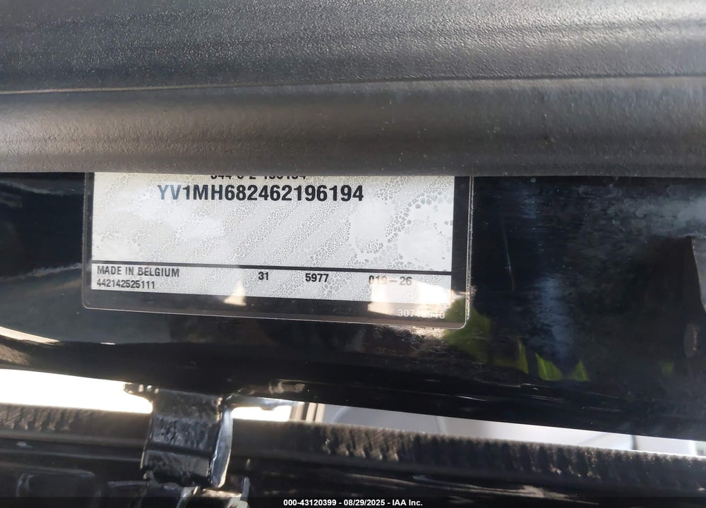 2006 VOLVO S40 T5 VIN: YV1MH682462196194