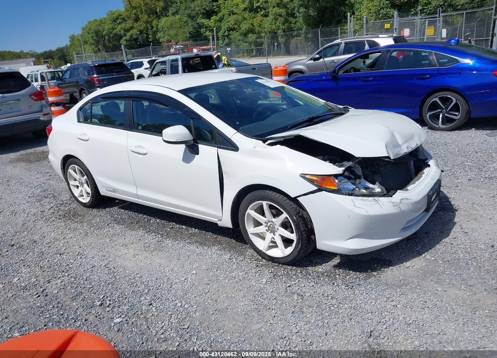 2012 HONDA CIVIC LX VIN: 2HGFB2F58CH594163