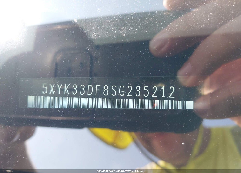 2025 KIA SPORTAGE VIN: 5XYK33DF8SG235212