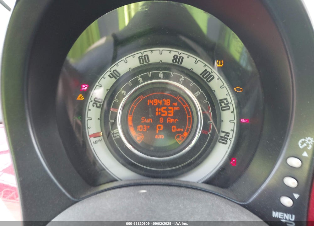 2013 FIAT 500 VIN: 3C3CFFAR4DT605972