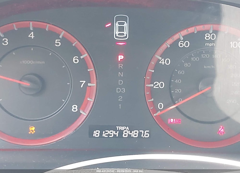 2012 HONDA ACCORD VIN: 1HGCS1B7XCA010753
