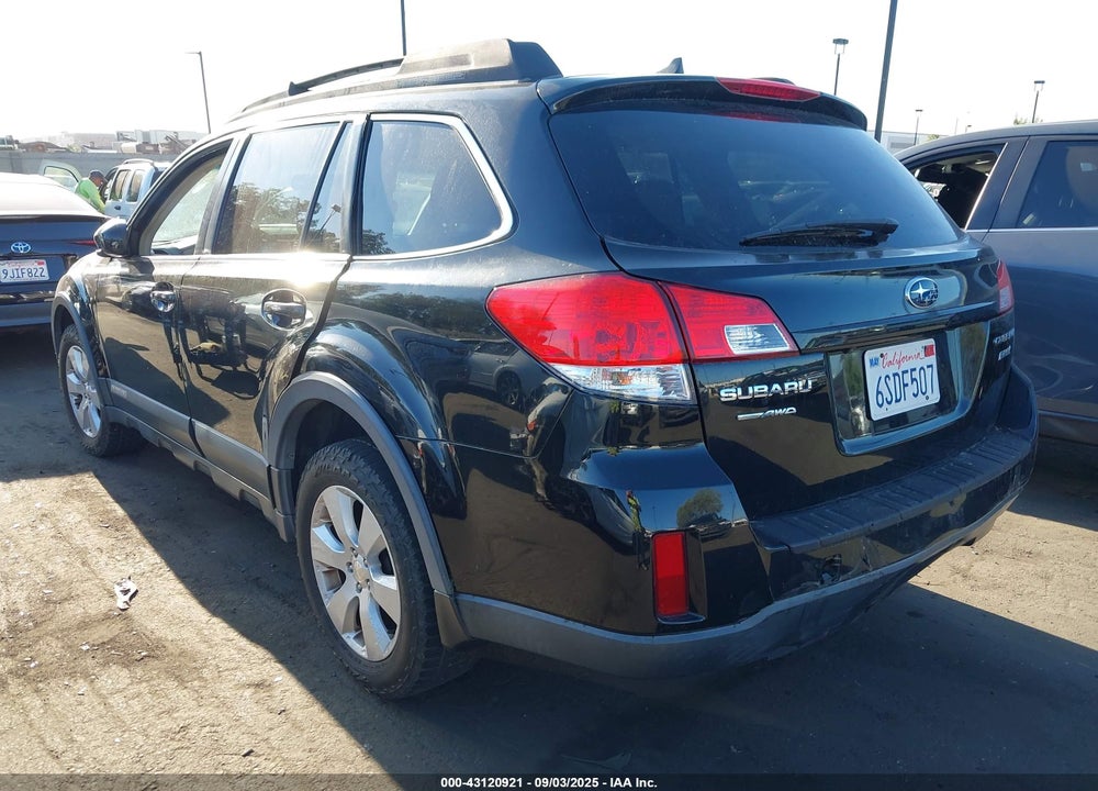2011 SUBARU OUTBACK VIN: 4S4BRBKC8B3407028