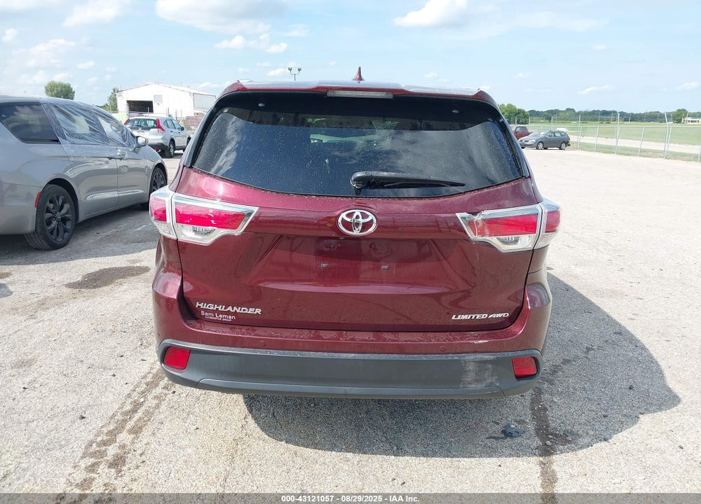 2016 TOYOTA HIGHLANDER VIN: 5TDDKRFHXGS235106