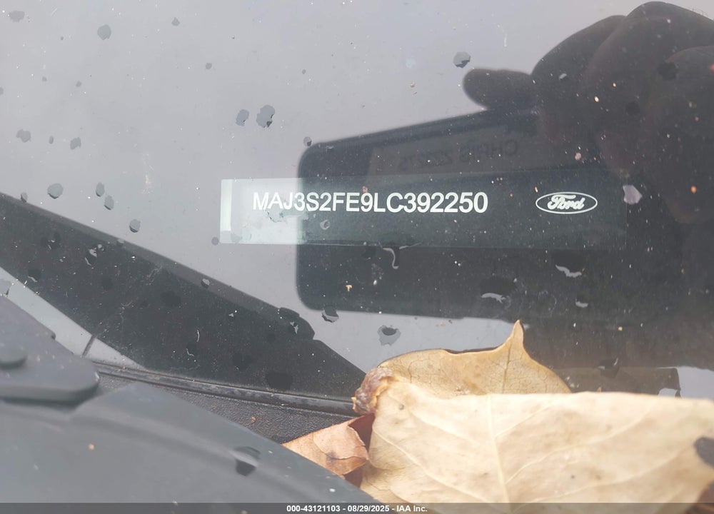 2020 FORD ECOSPORT VIN: MAJ3S2FE9LC392250