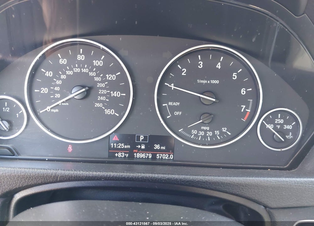 2015 BMW 3 SERIES VIN: WBA3B1C58FK141526