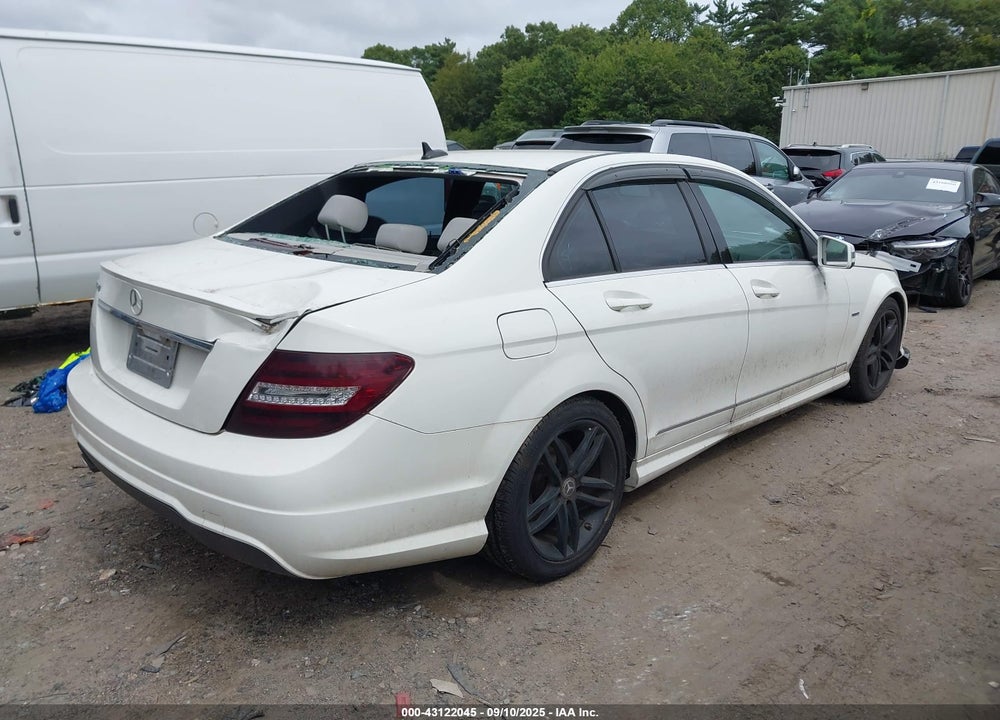 2012 MERCEDES-BENZ C CLASS VIN: WDDGF4HB3CA615799