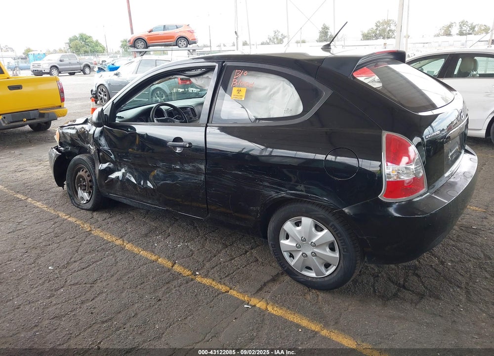 2007 HYUNDAI ACCENT GS VIN: KMHCM36C97U035915