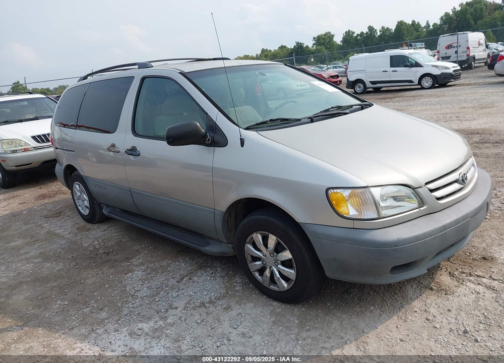 2001 TOYOTA SIENNA LE VIN: 4T3ZF13CX1U363176