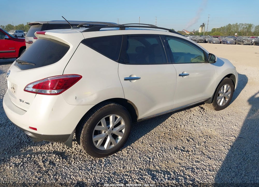 2012 NISSAN MURANO VIN: JN8AZ1MW5CW202496