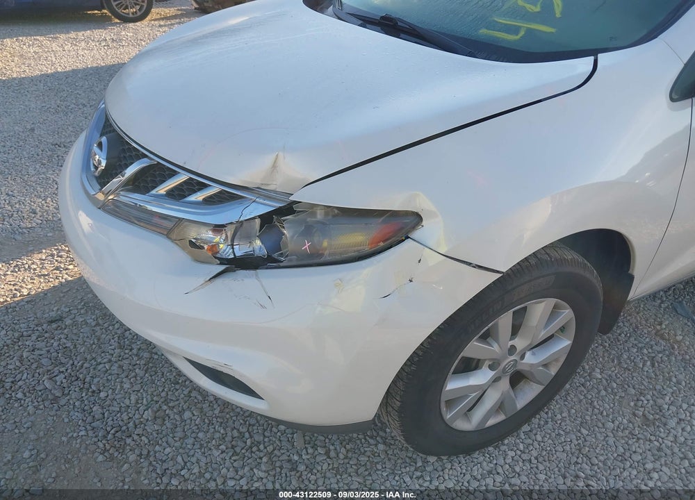 2012 NISSAN MURANO VIN: JN8AZ1MW5CW202496