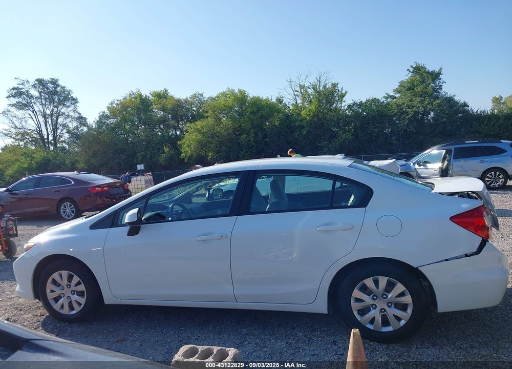 2012 HONDA CIVIC VIN: 19XFB2F51CE002077