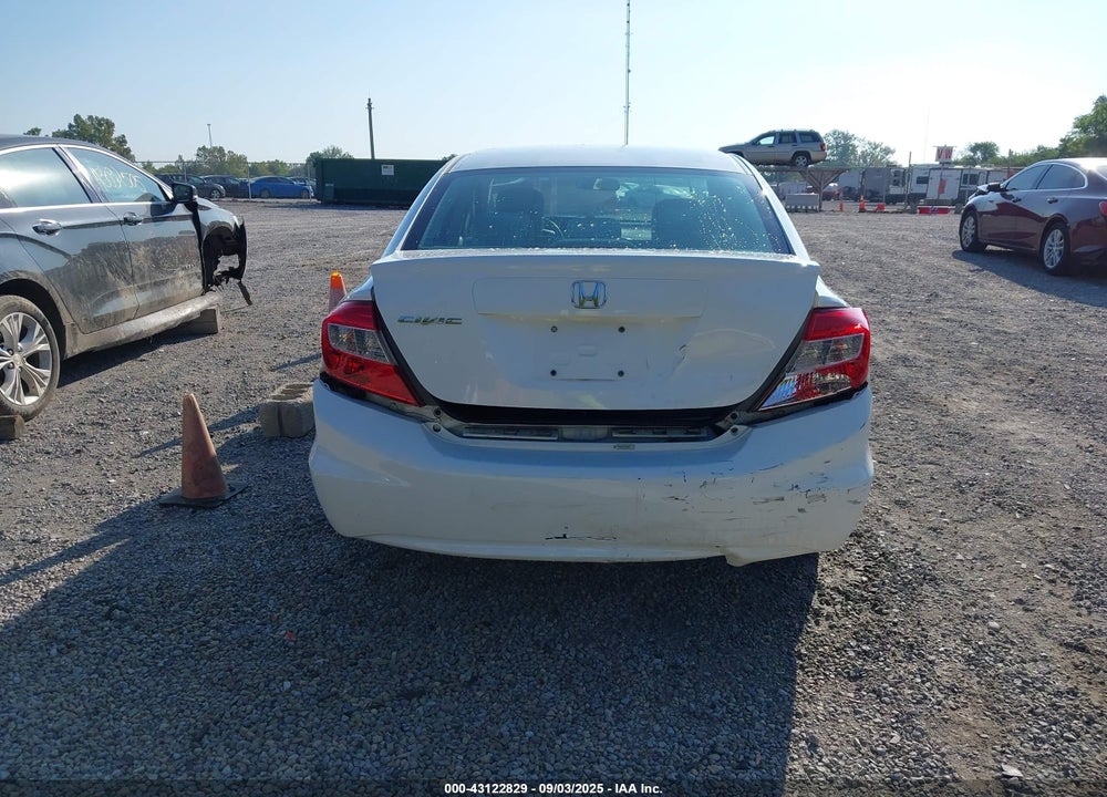 2012 HONDA CIVIC VIN: 19XFB2F51CE002077