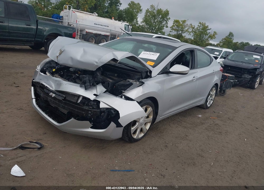 2012 HYUNDAI ELANTRA VIN: KMHDH4AE0CU252156