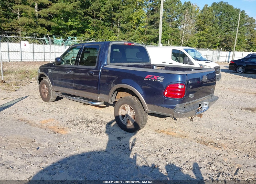 2003 FORD F-150 LARIAT/XLT VIN: 1FTRW08LX3KD31908