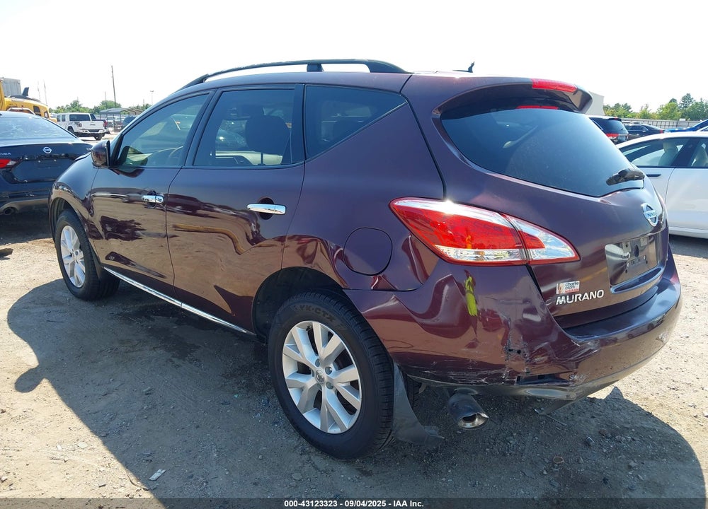 2013 NISSAN MURANO SV VIN: JN8AZ1MU5DW202885