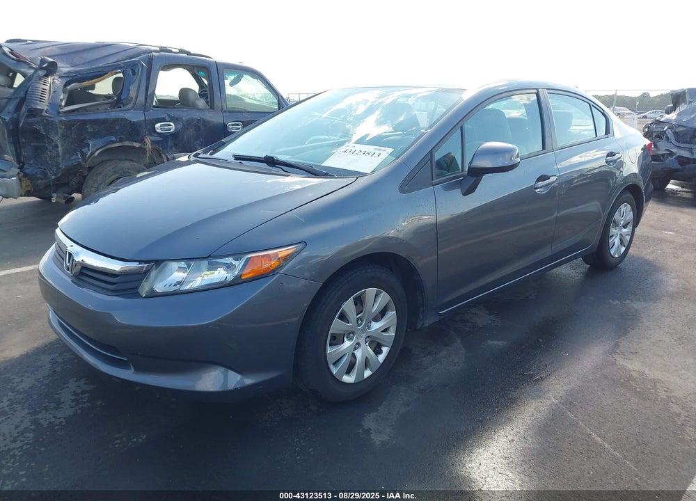 2012 HONDA CIVIC VIN: 19XFB2E51CE020208