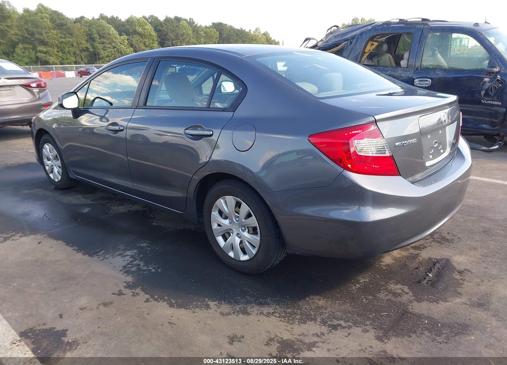 2012 HONDA CIVIC VIN: 19XFB2E51CE020208
