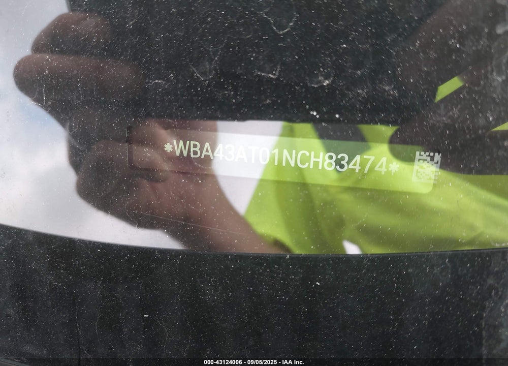 2022 BMW 4 SERIES VIN: WBA43AT01NCH83474