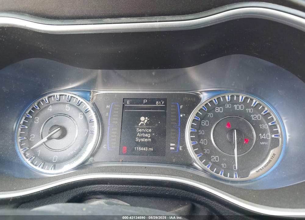 2016 CHRYSLER 200 LIMITED VIN: 1C3CCCAB8GN122029