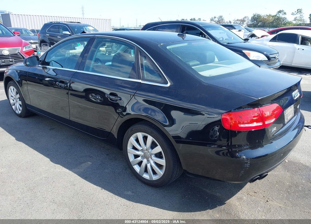 2012 AUDI A4 VIN: WAUAFAFL9CA120269