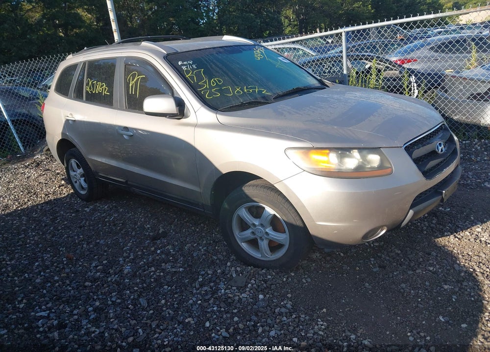 2007 HYUNDAI SANTA FE GLS VIN: 5NMSG13DX7H051752