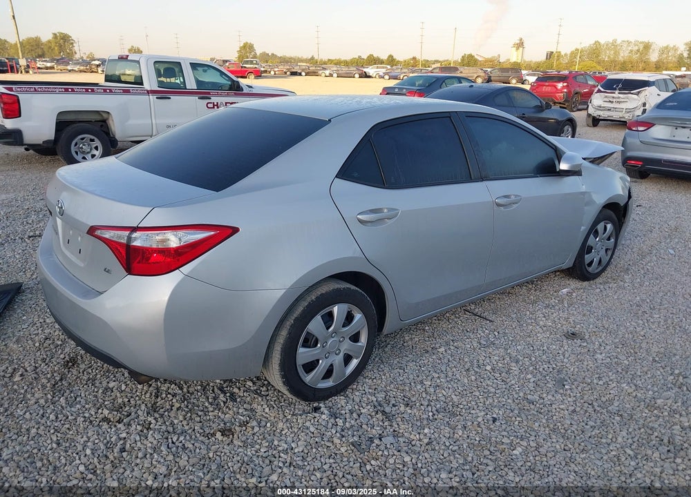 2015 TOYOTA COROLLA VIN: 2T1BURHE8FC460510