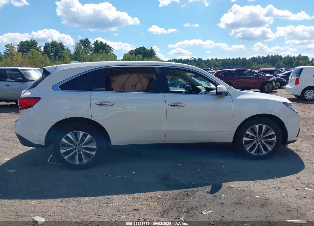 2014 ACURA MDX VIN: 5FRYD4H4XEB032502