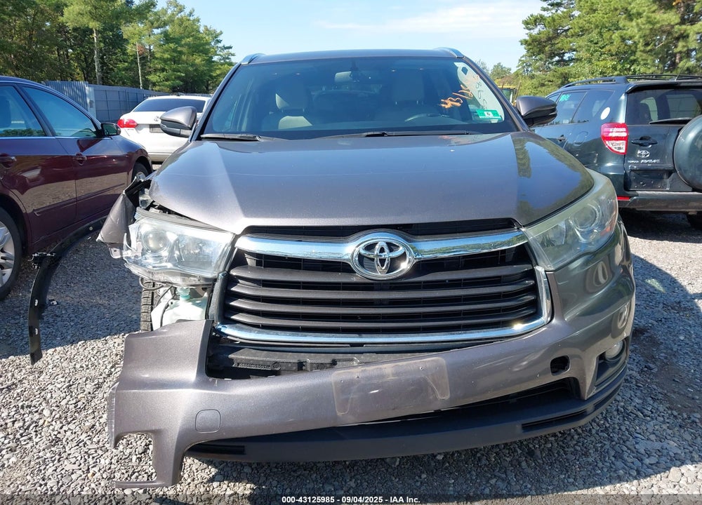 2016 TOYOTA HIGHLANDER XLE V6 VIN: 5TDJKRFH1GS301433