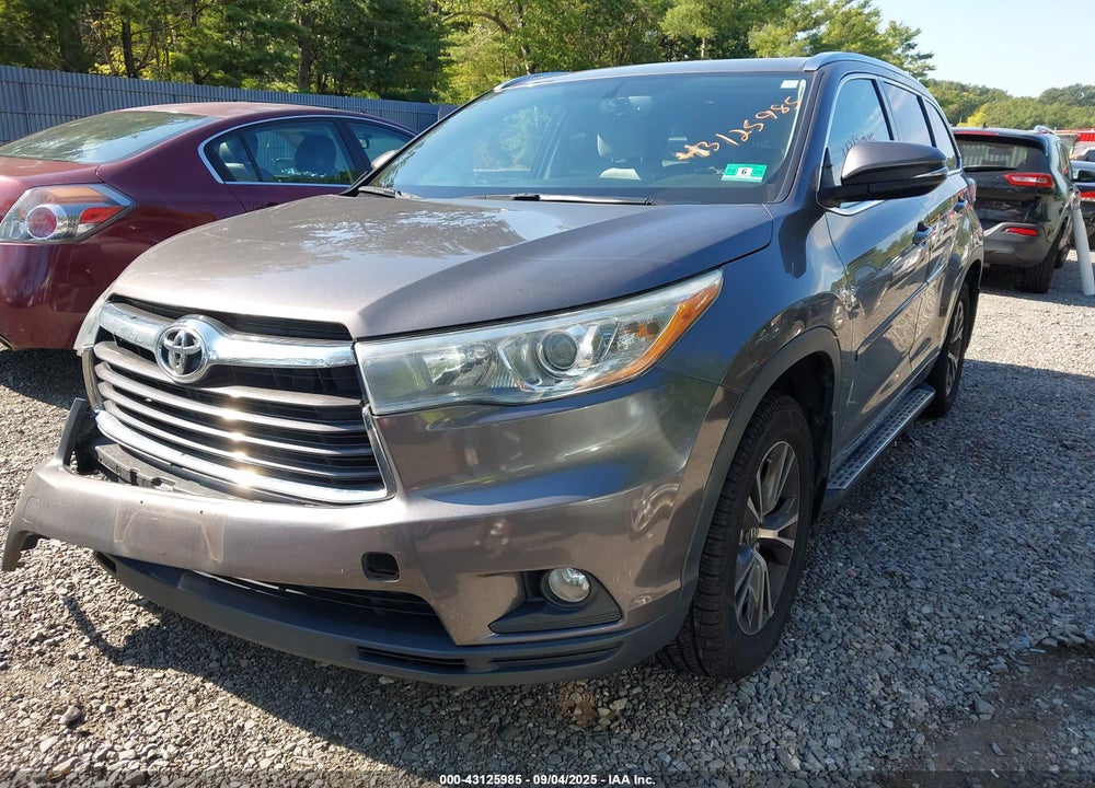 2016 TOYOTA HIGHLANDER XLE V6 VIN: 5TDJKRFH1GS301433