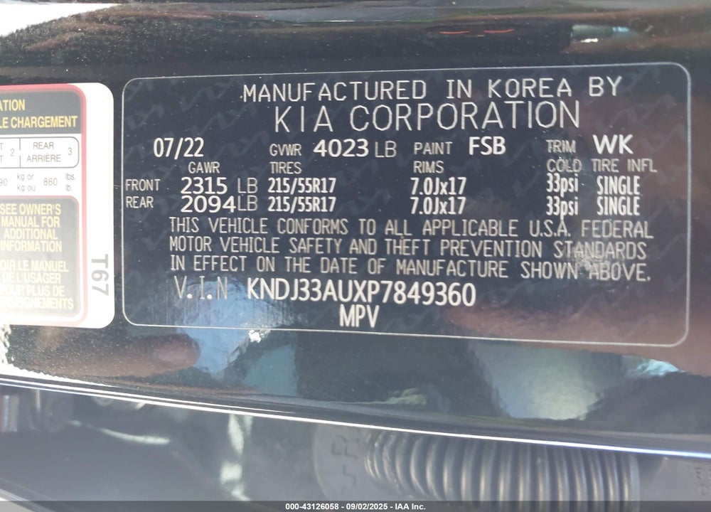 2023 KIA SOUL VIN: KNDJ33AUXP7849360