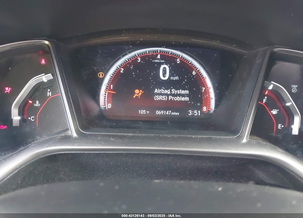 2019 HONDA CIVIC VIN: 2HGFC3A56KH753965
