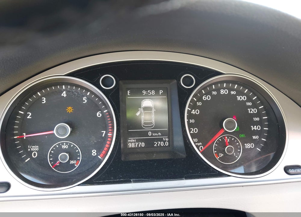 2012 VOLKSWAGEN CC VIN: WVWMN7AN3CE507486