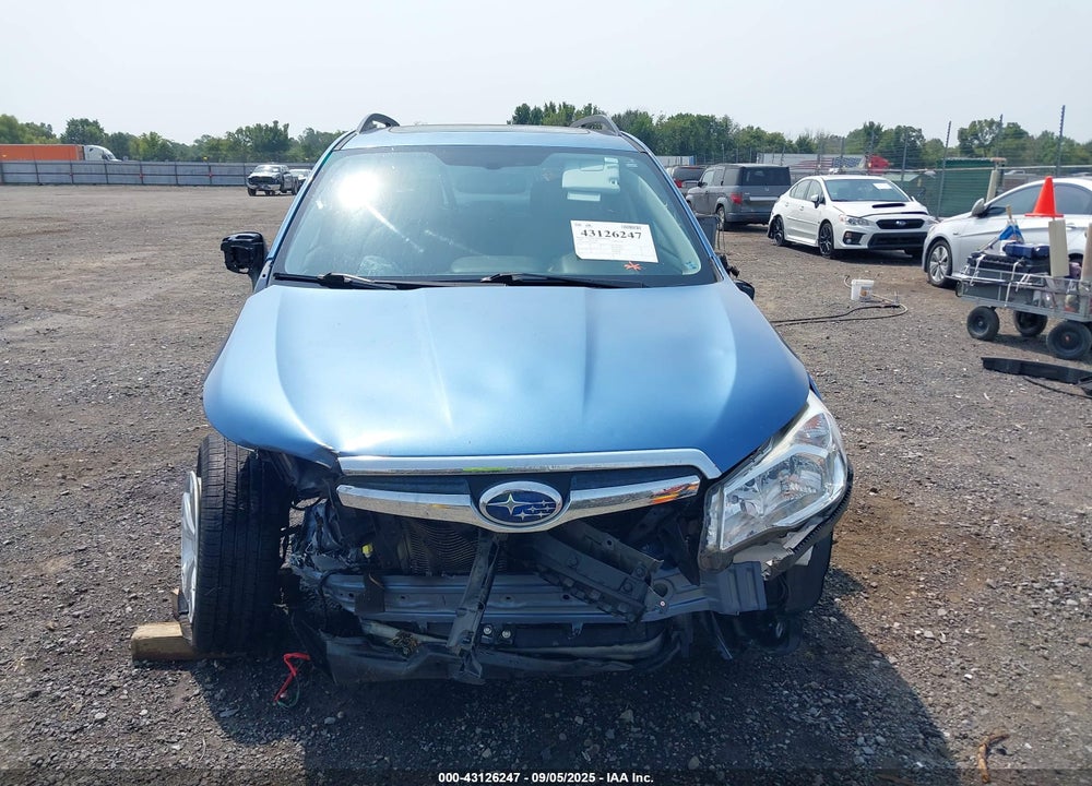 2016 SUBARU FORESTER VIN: JF2SJADC5GH491422