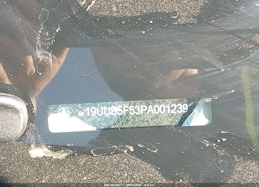 2023 ACURA TLX VIN: 19UUB5F53PA001239