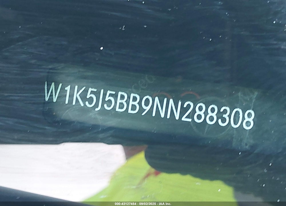 2022 MERCEDES-BENZ CLA-CLASS VIN: W1K5J5BB9NN288308