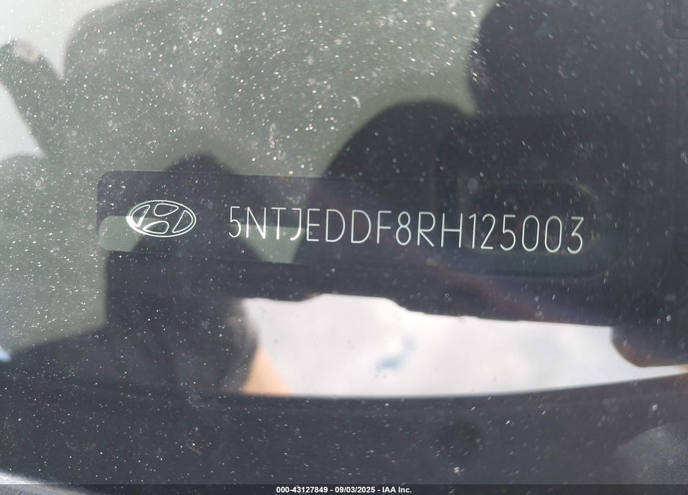2024 HYUNDAI SANTA CRUZ VIN: 5NTJEDDF8RH125003