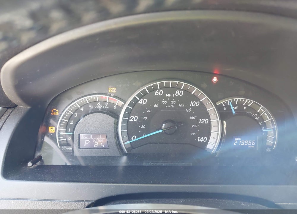 2013 TOYOTA CAMRY VIN: 4T1BF1FK9DU662062