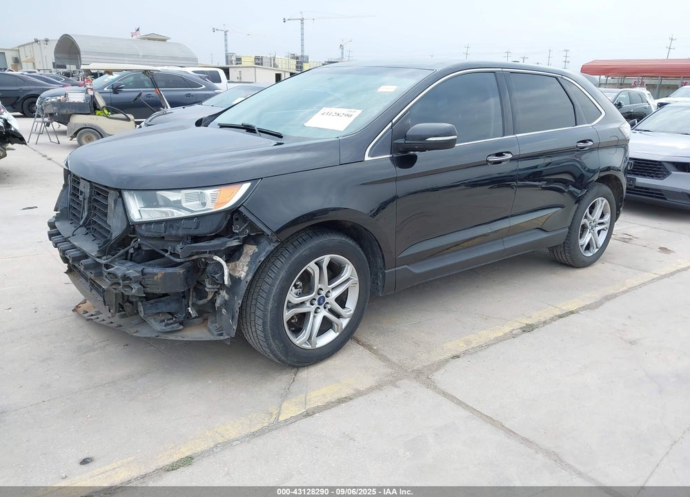 2015 FORD EDGE TITANIUM VIN: 2FMTK4K96FBB30975