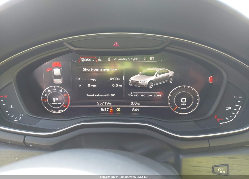 2018 AUDI A4 VIN: WAUKMAF40JN018349