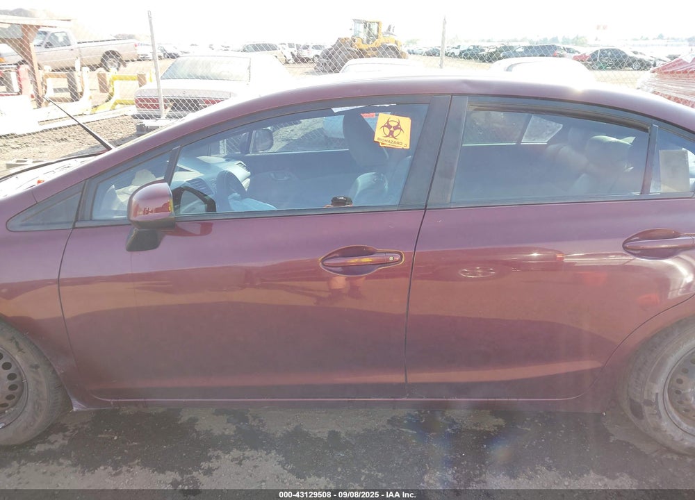 2012 HONDA CIVIC VIN: 19XFB2F5XCE385954