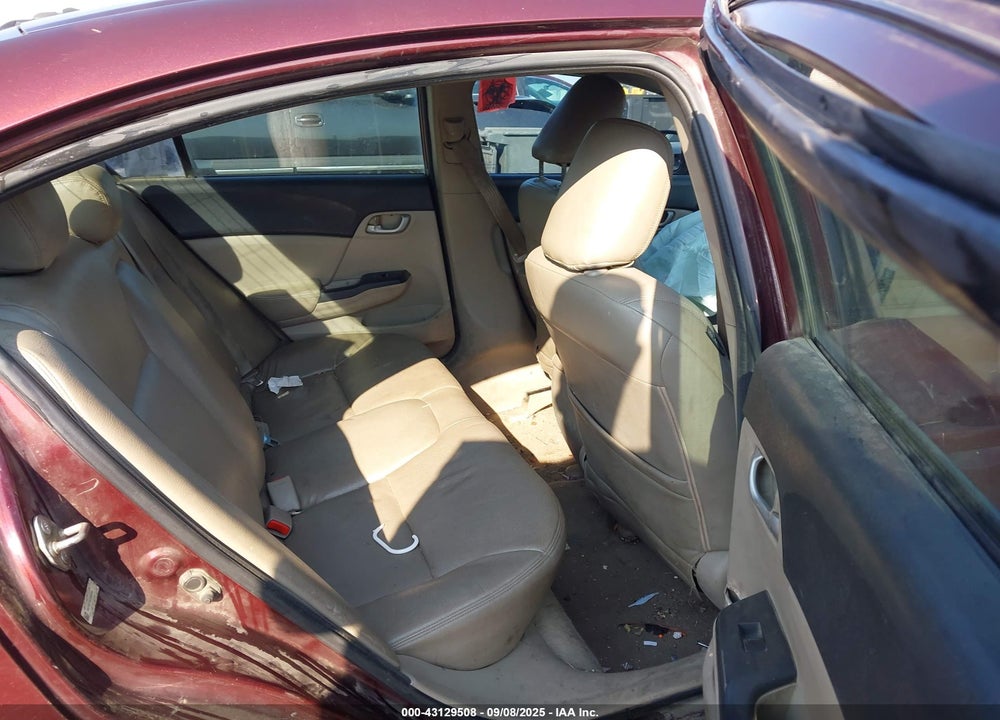 2012 HONDA CIVIC VIN: 19XFB2F5XCE385954