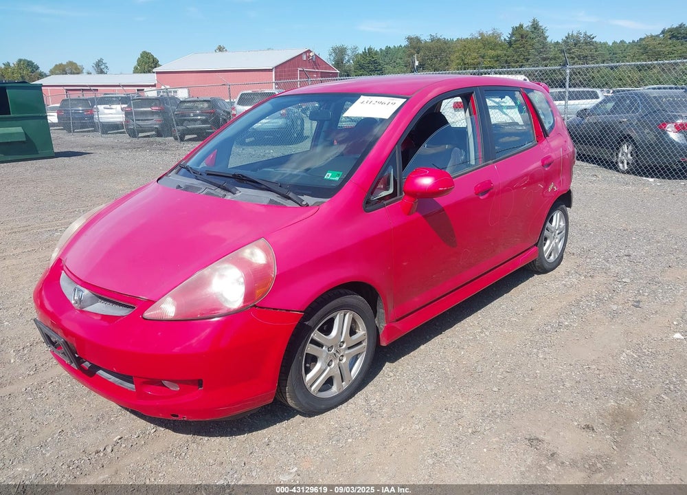 2007 HONDA FIT VIN: JHMGD38637S007258