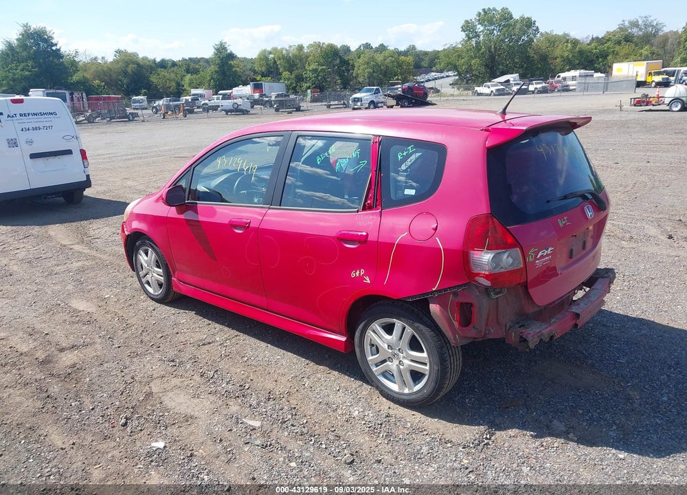 2007 HONDA FIT VIN: JHMGD38637S007258