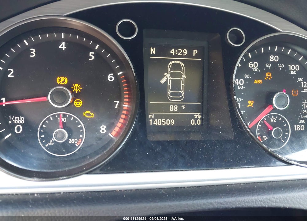 2014 VOLKSWAGEN CC VIN: WVWBP7AN9EE505133