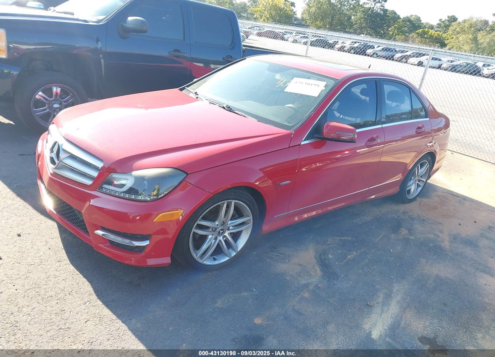 2012 MERCEDES-BENZ C CLASS VIN: WDDGF4HBXCR233397