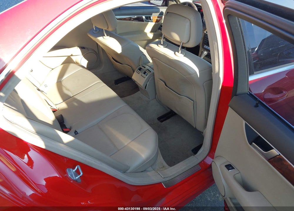 2012 MERCEDES-BENZ C CLASS VIN: WDDGF4HBXCR233397