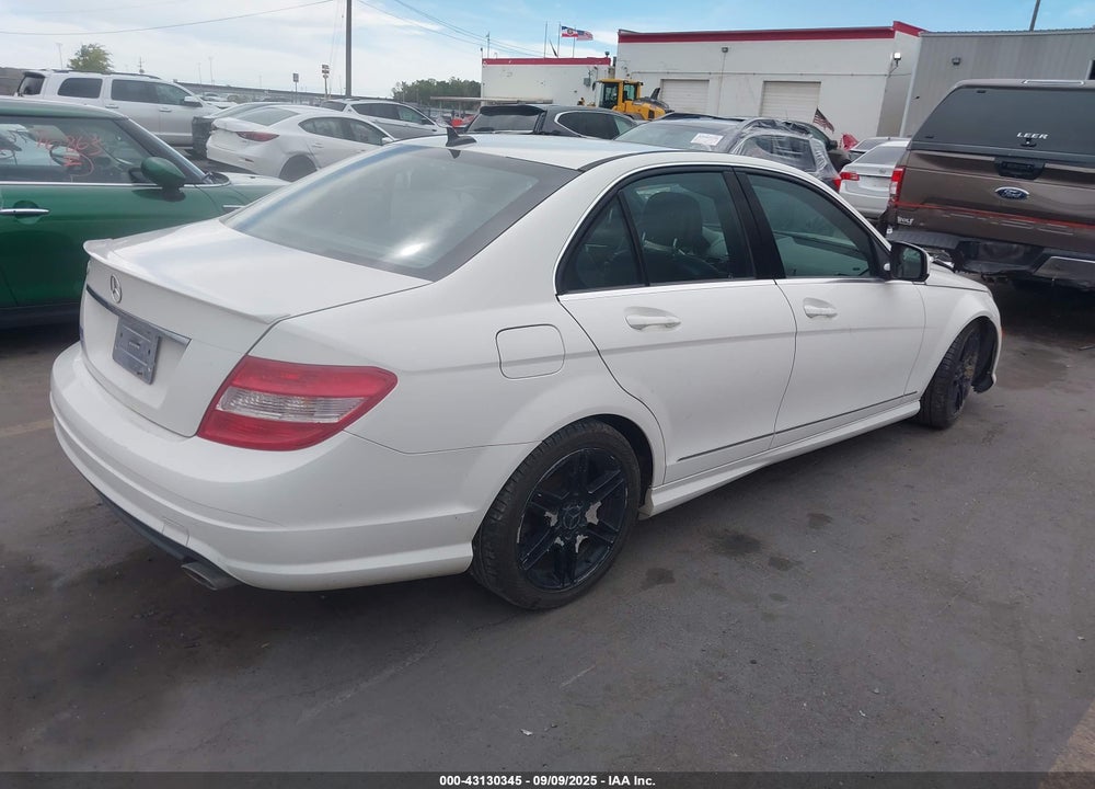 2009 MERCEDES-BENZ C CLASS VIN: WDDGF56X59R069232