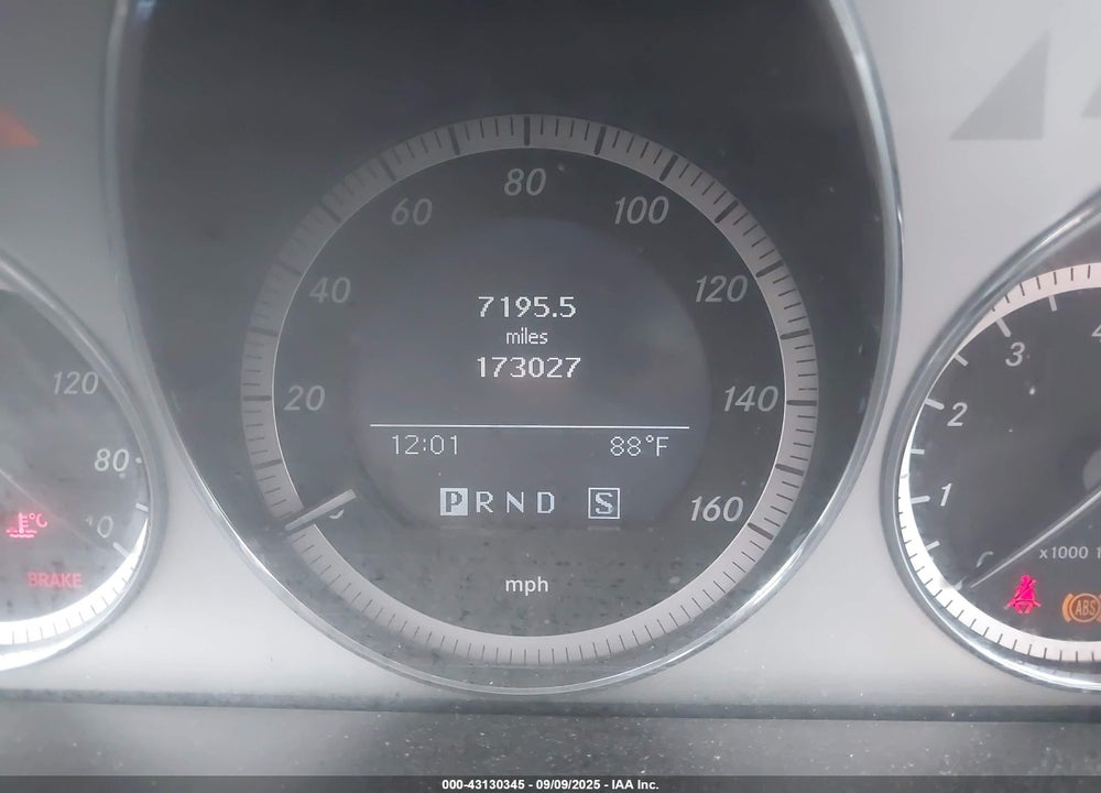 2009 MERCEDES-BENZ C CLASS VIN: WDDGF56X59R069232