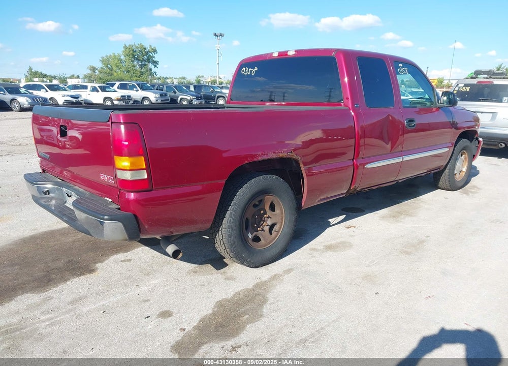 2004 GMC SIERRA 1500 SLE VIN: 2GTEC19V641178572